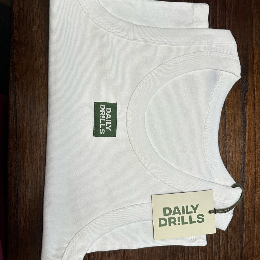 Daily Drills White Tank Top
